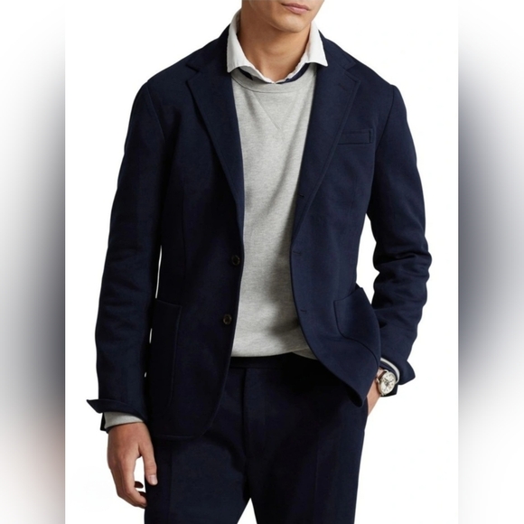 Ralph Lauren Blue Label Other - Ralph Lauren Blue Label Navy Stretch Wool Blend Blazer Made For Dillards 40R